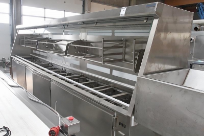 Cooled portioning system